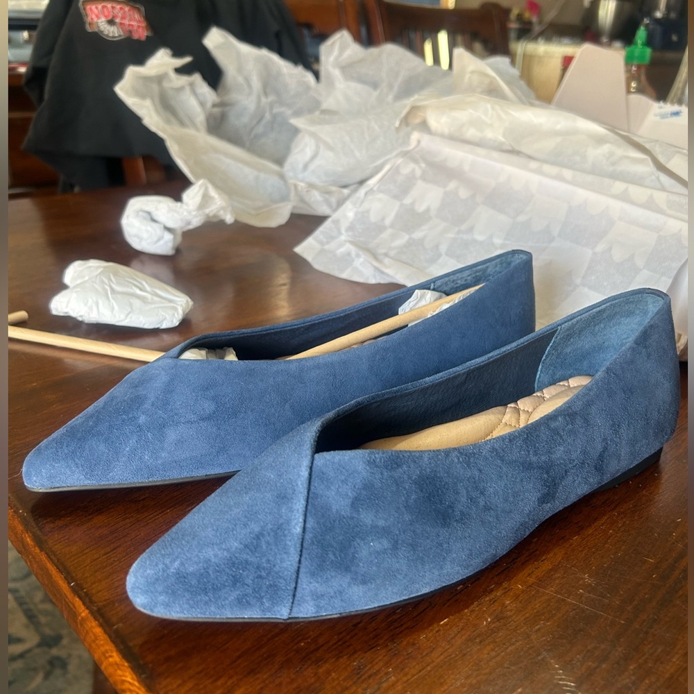 Brand new pair of suede Birdies “The Goldfinch” in Indigo